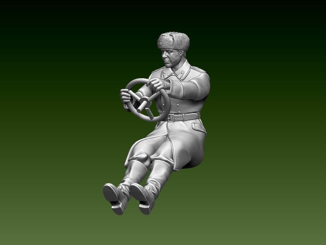 chauffeur ussr ww2 3D print model_36