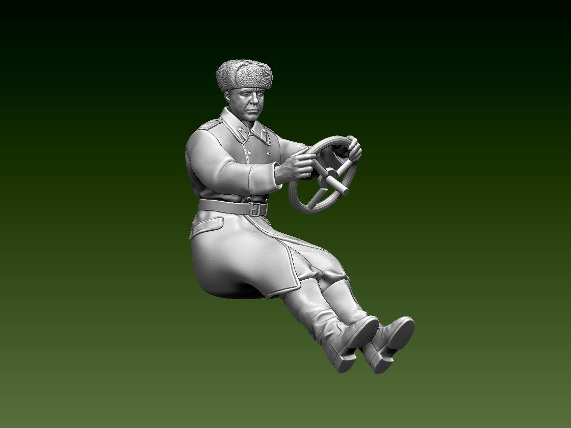 chauffeur ussr ww2 3D print model_7