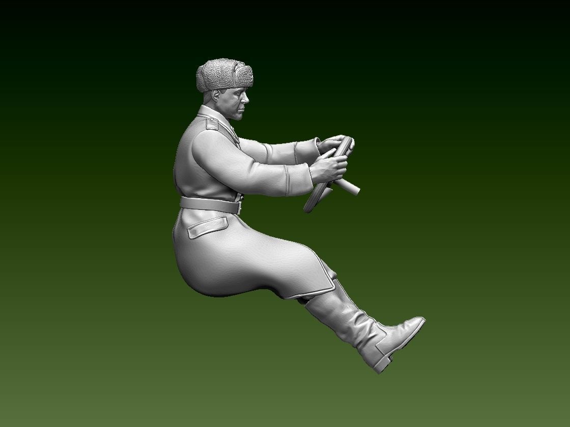 chauffeur ussr ww2 3D print model_37