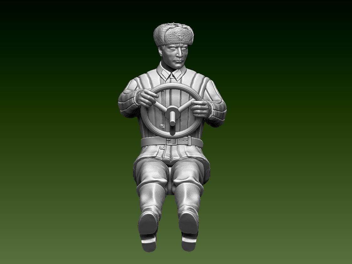 chauffeur ussr ww2 3D print model_1