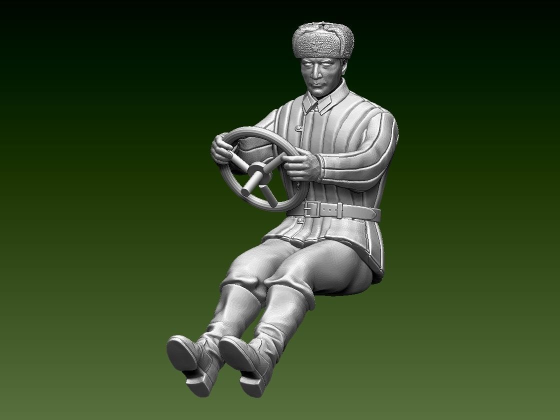 chauffeur ussr ww2 3D print model_2