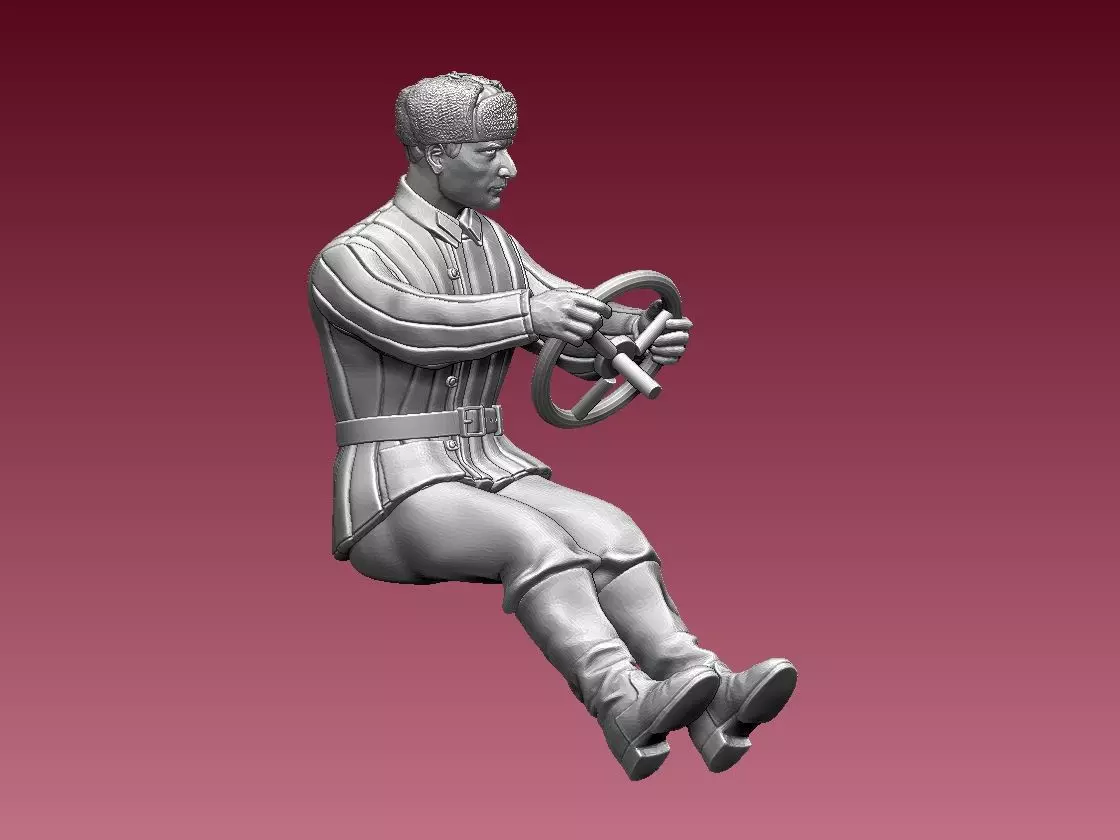 chauffeur ussr ww2 3D print model_0