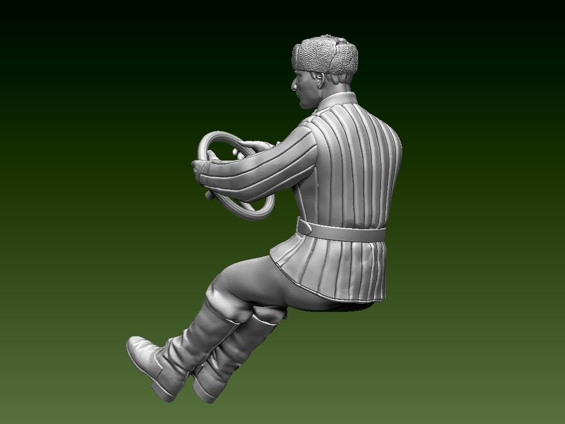 chauffeur ussr ww2 3D print model_4