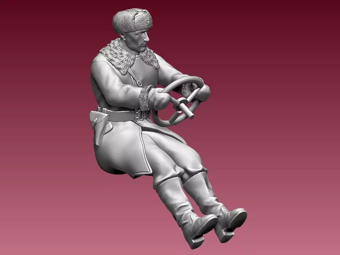 chauffeur ussr ww2 3D print model_0