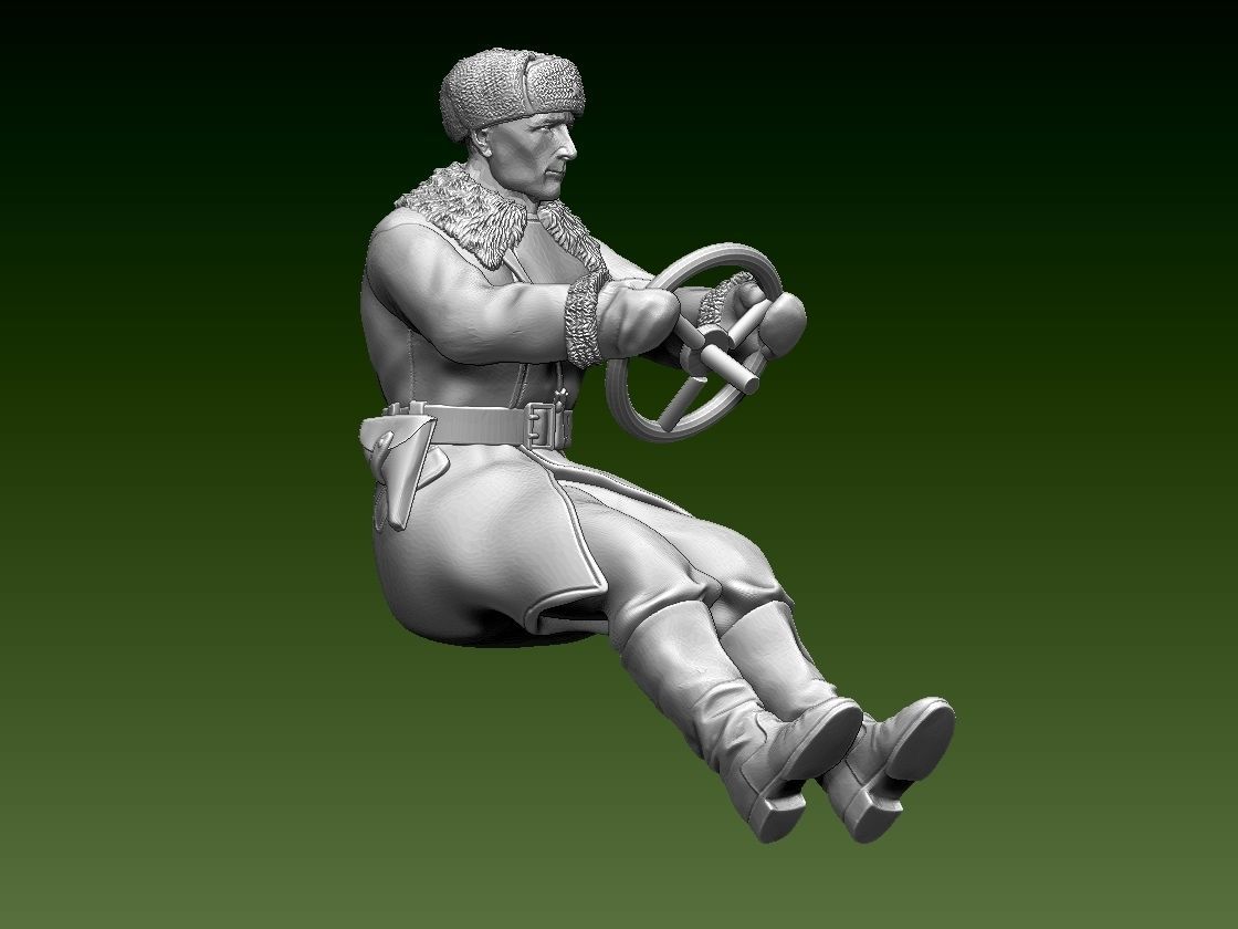 chauffeur ussr ww2 3D print model_1