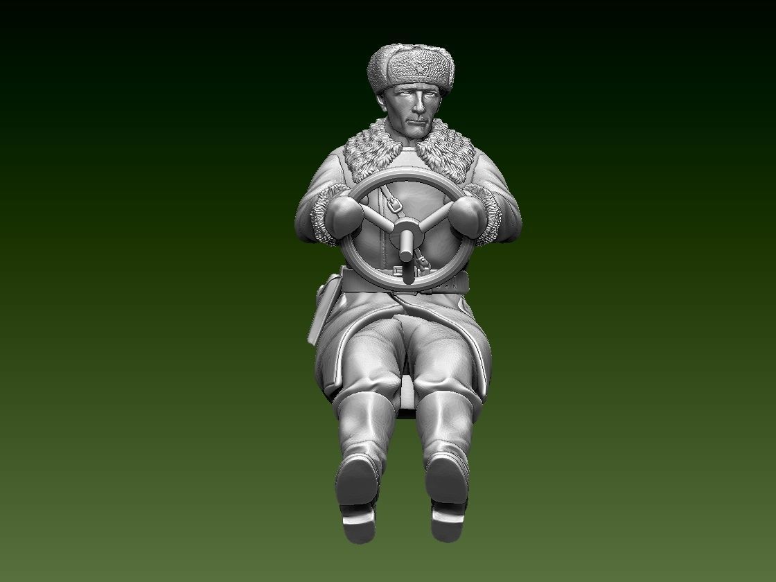 chauffeur ussr ww2 3D print model_2