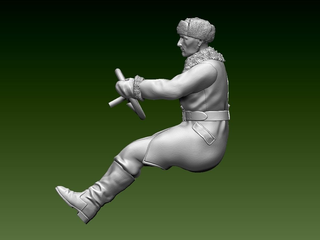 chauffeur ussr ww2 3D print model_4