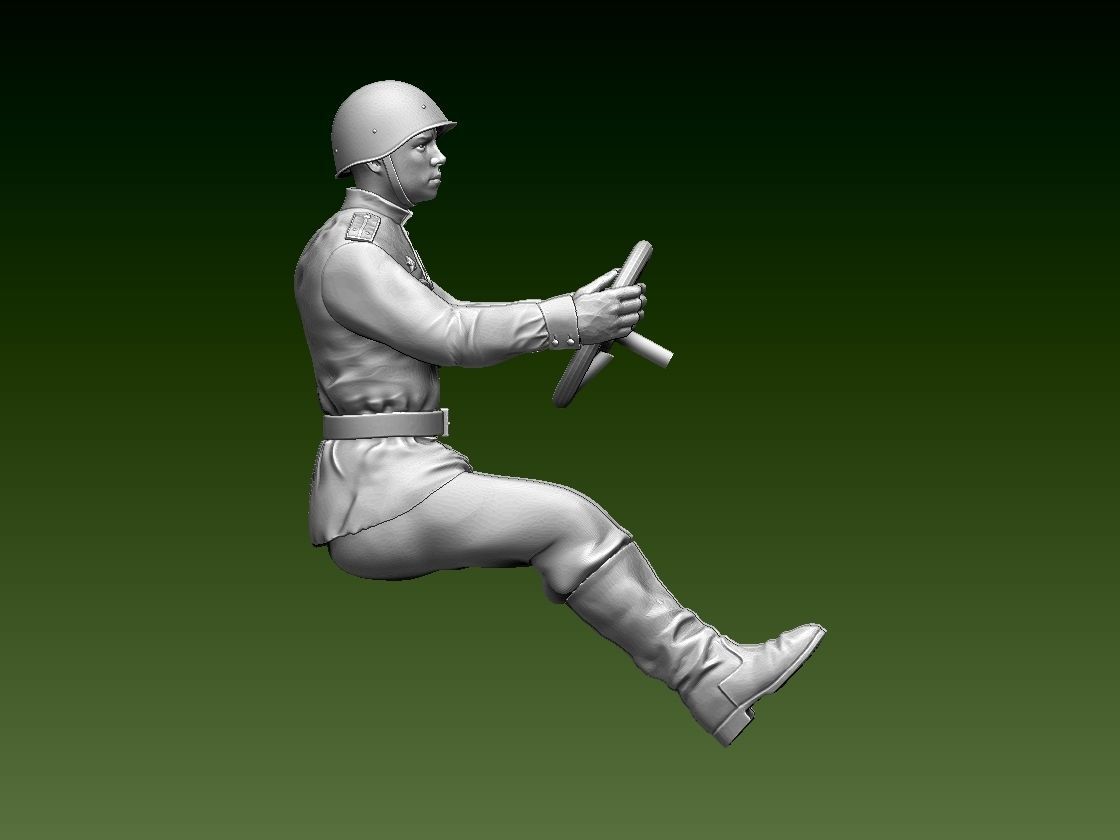 chauffeur ussr ww2 3D print model_8