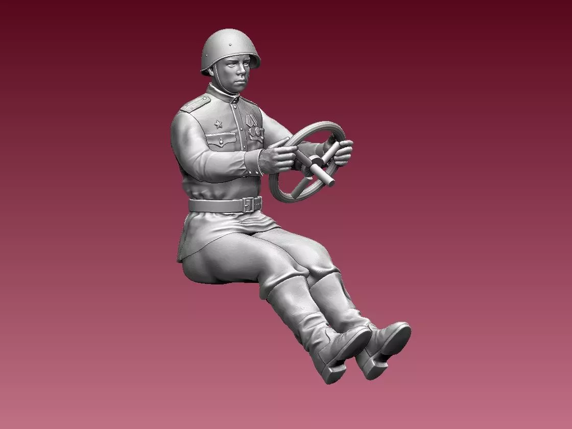 chauffeur ussr ww2 3D print model_0