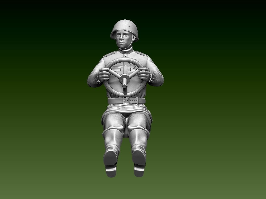chauffeur ussr ww2 3D print model_2