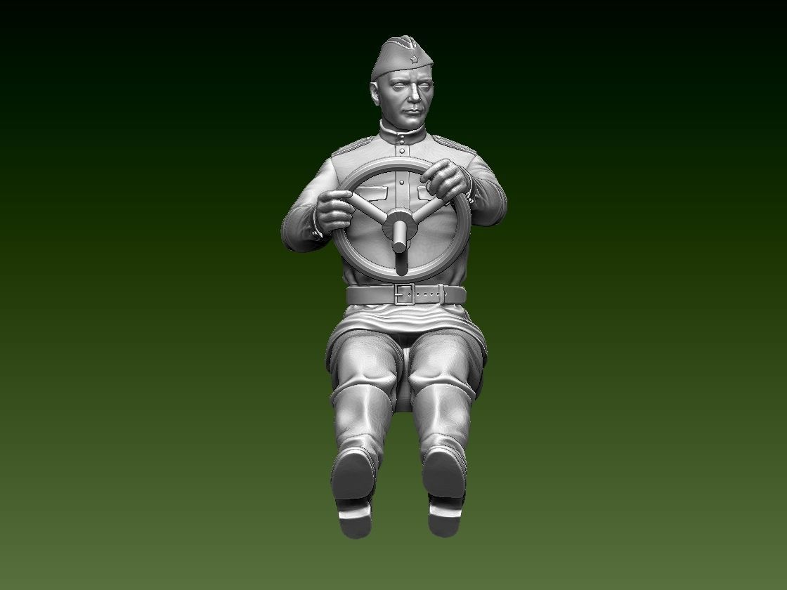 chauffeur ussr ww2 3D print model_2