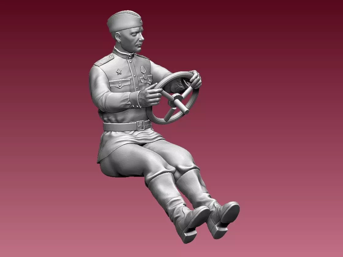 chauffeur ussr ww2 3D print model_0