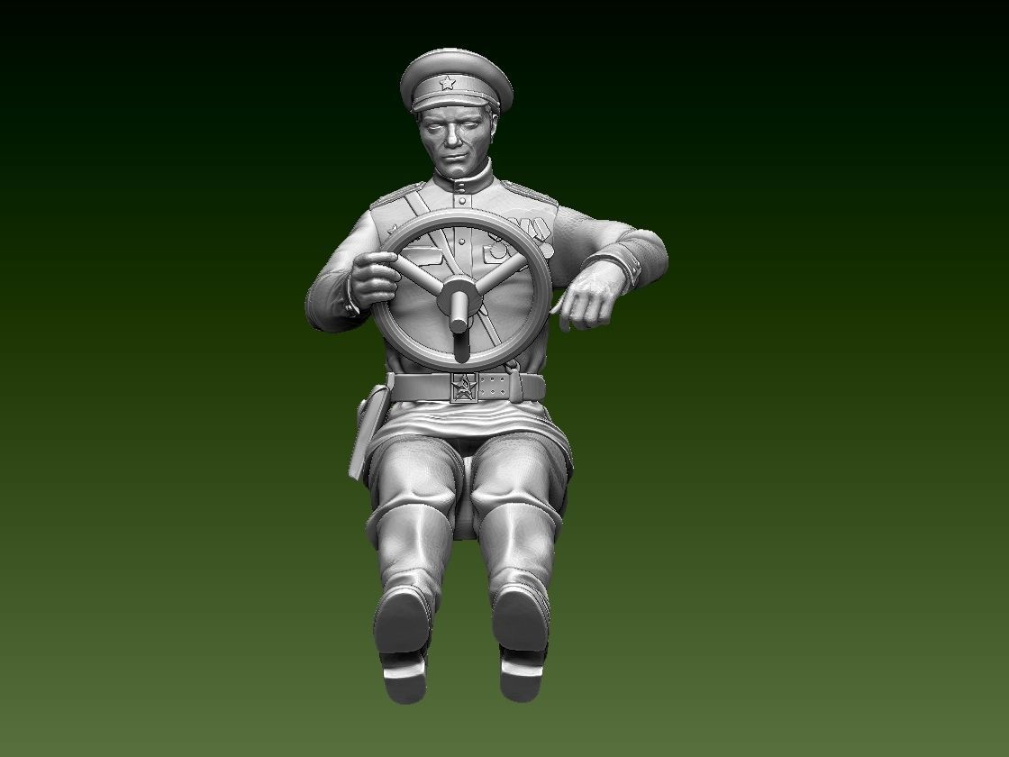 chauffeur ussr ww2 3D print model_2
