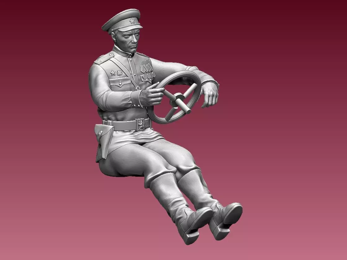 chauffeur ussr ww2 3D print model_0