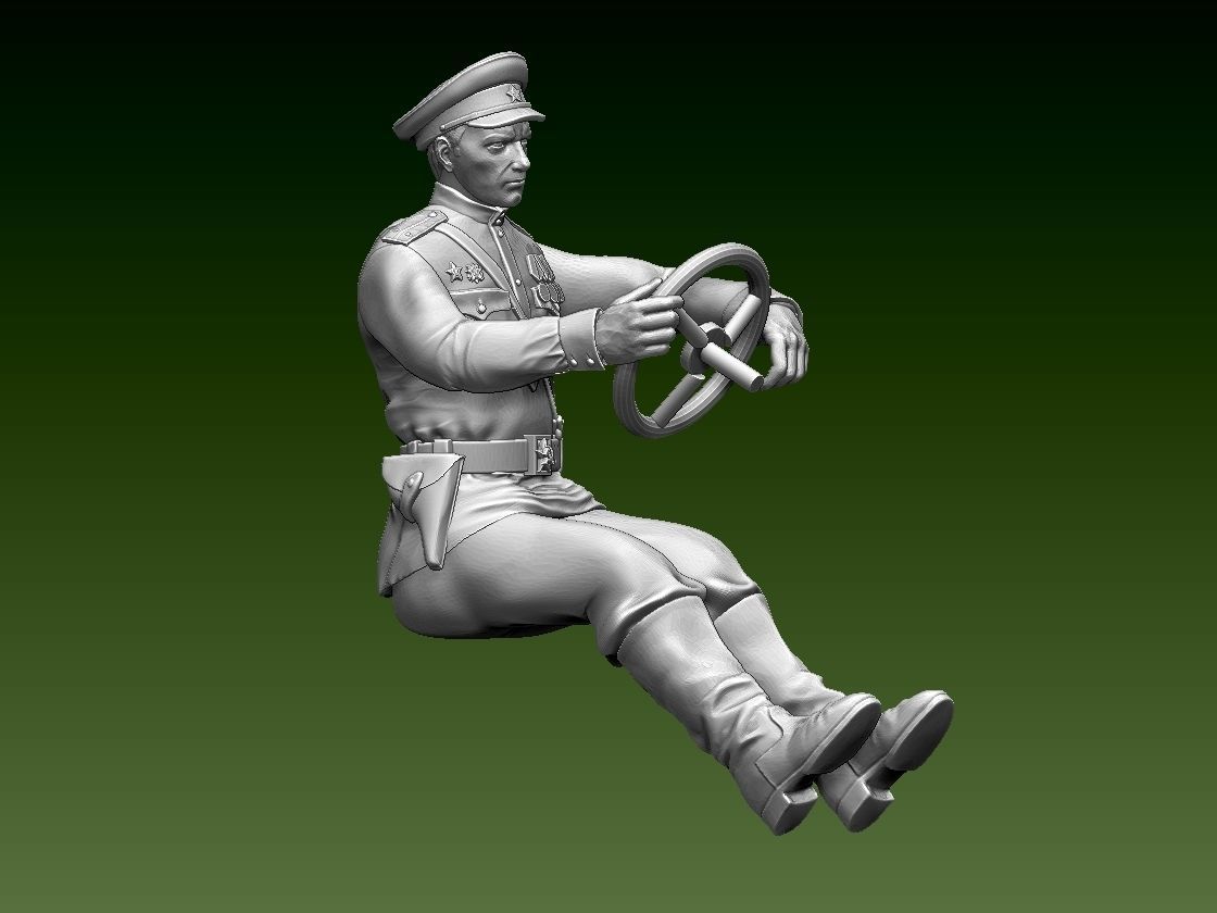 chauffeur ussr ww2 3D print model_1