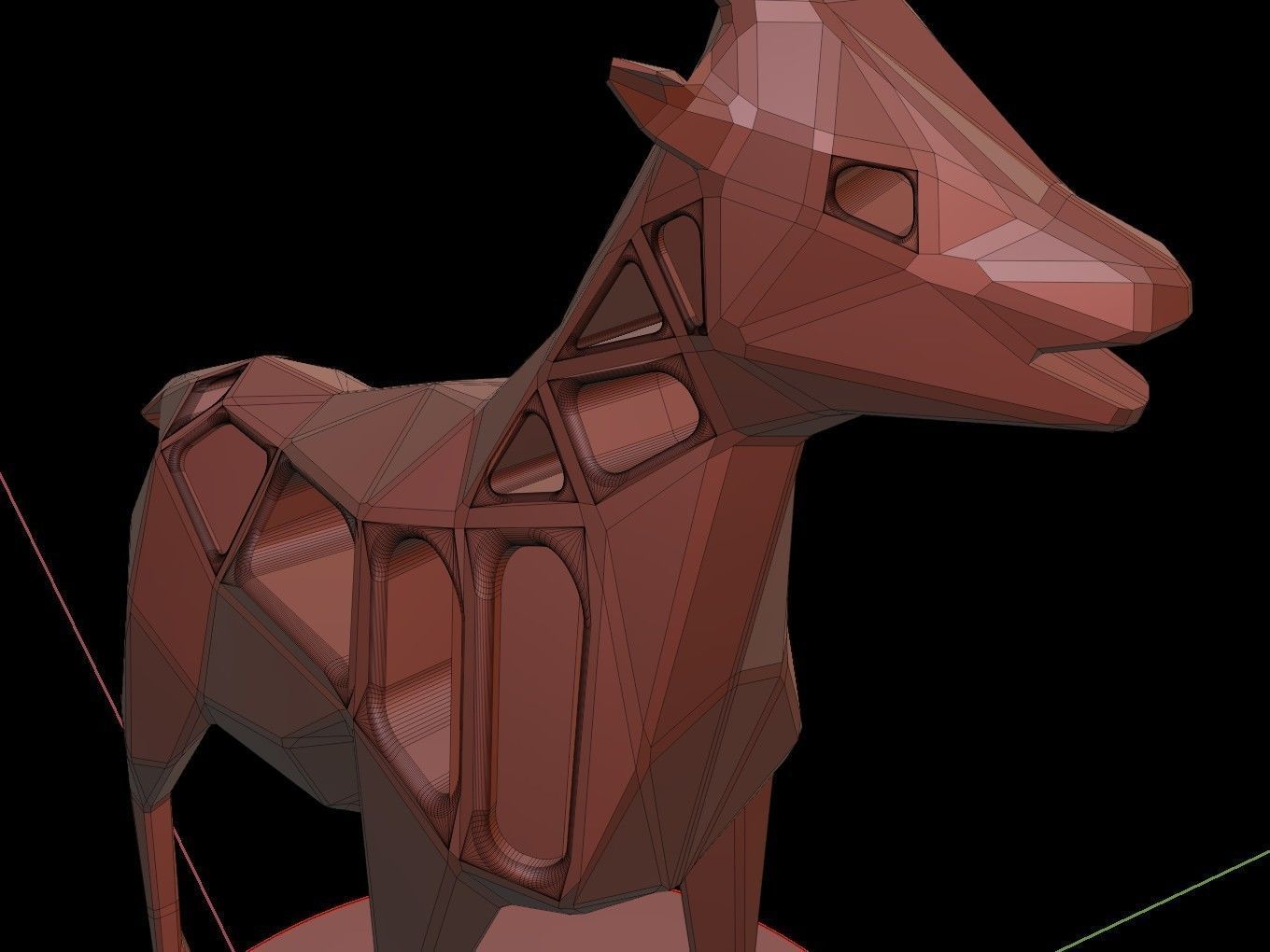 Steampunk Goat Rock Low-poly 3D model_15
