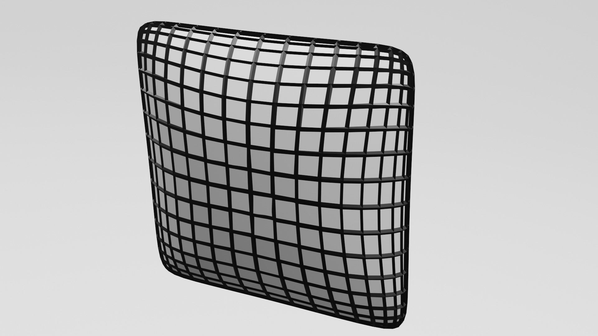 Low polly pillow  Low-poly 3D model_10