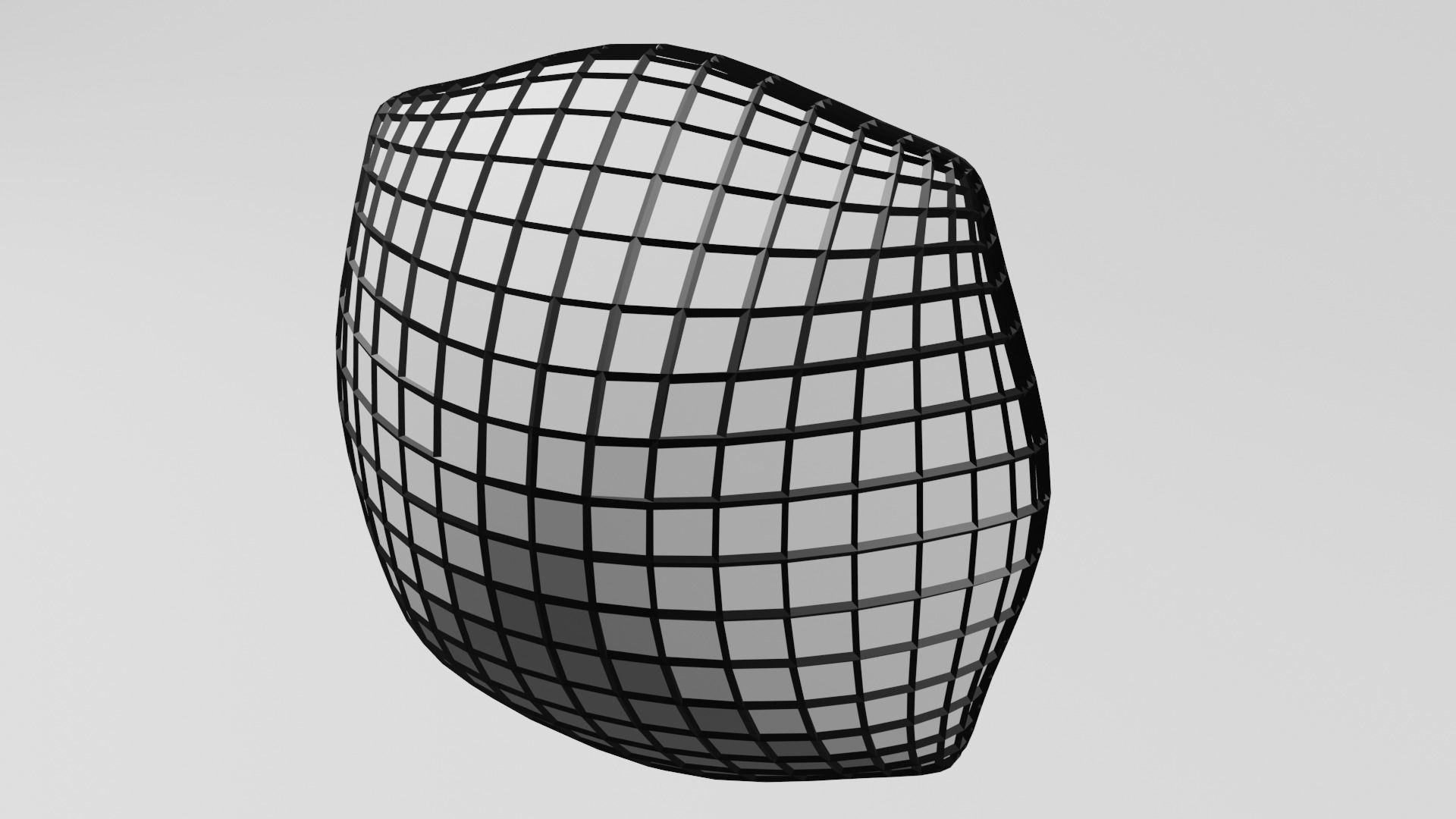 Low polly pillow  Low-poly 3D model_8