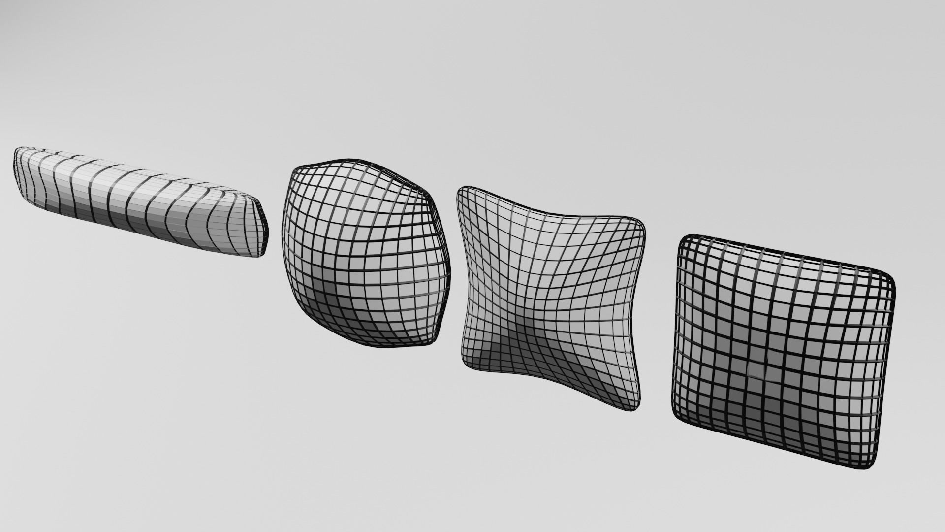 Low polly pillow  Low-poly 3D model_6