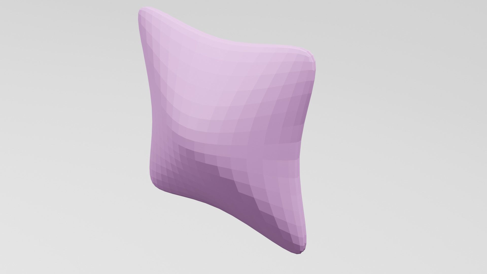 Low polly pillow  Low-poly 3D model_4