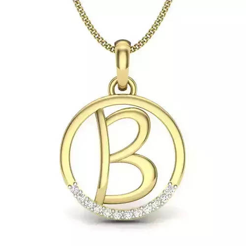 Initial Letter Pendant B 3D print model