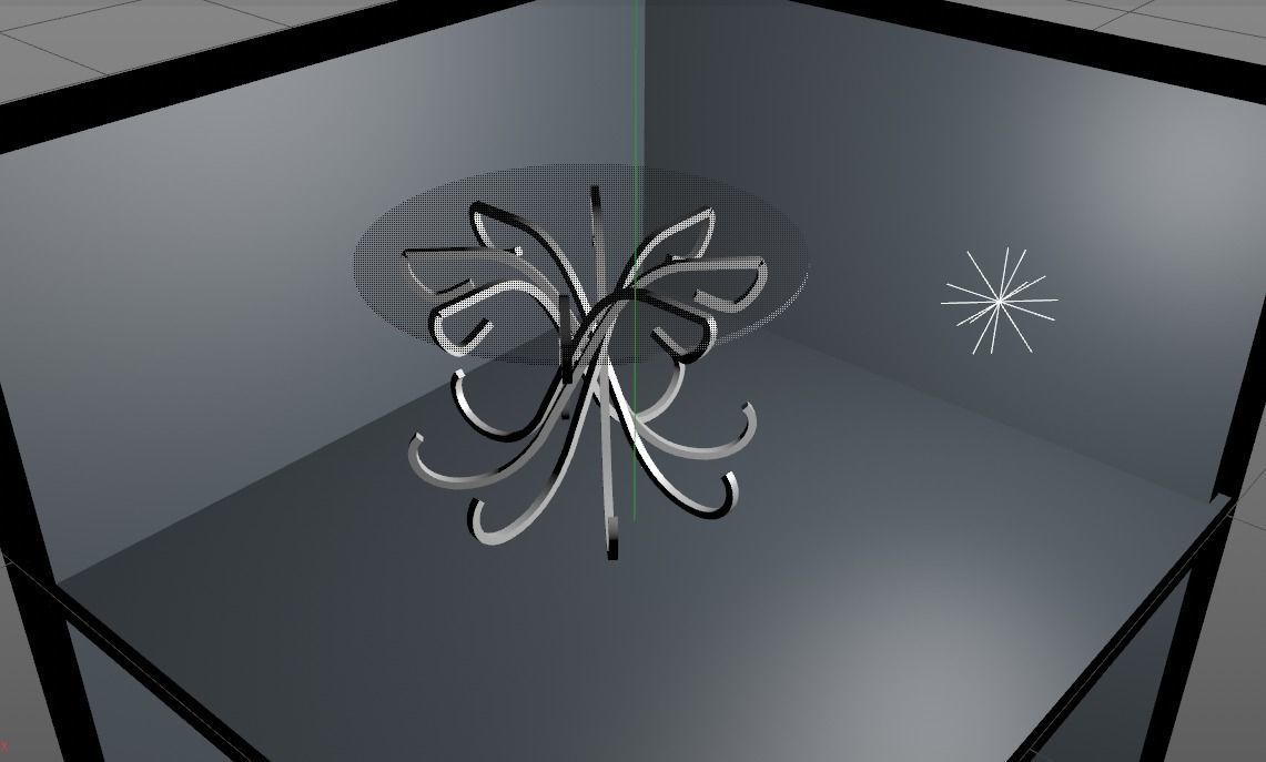 glass table Free low-poly 3D model_1