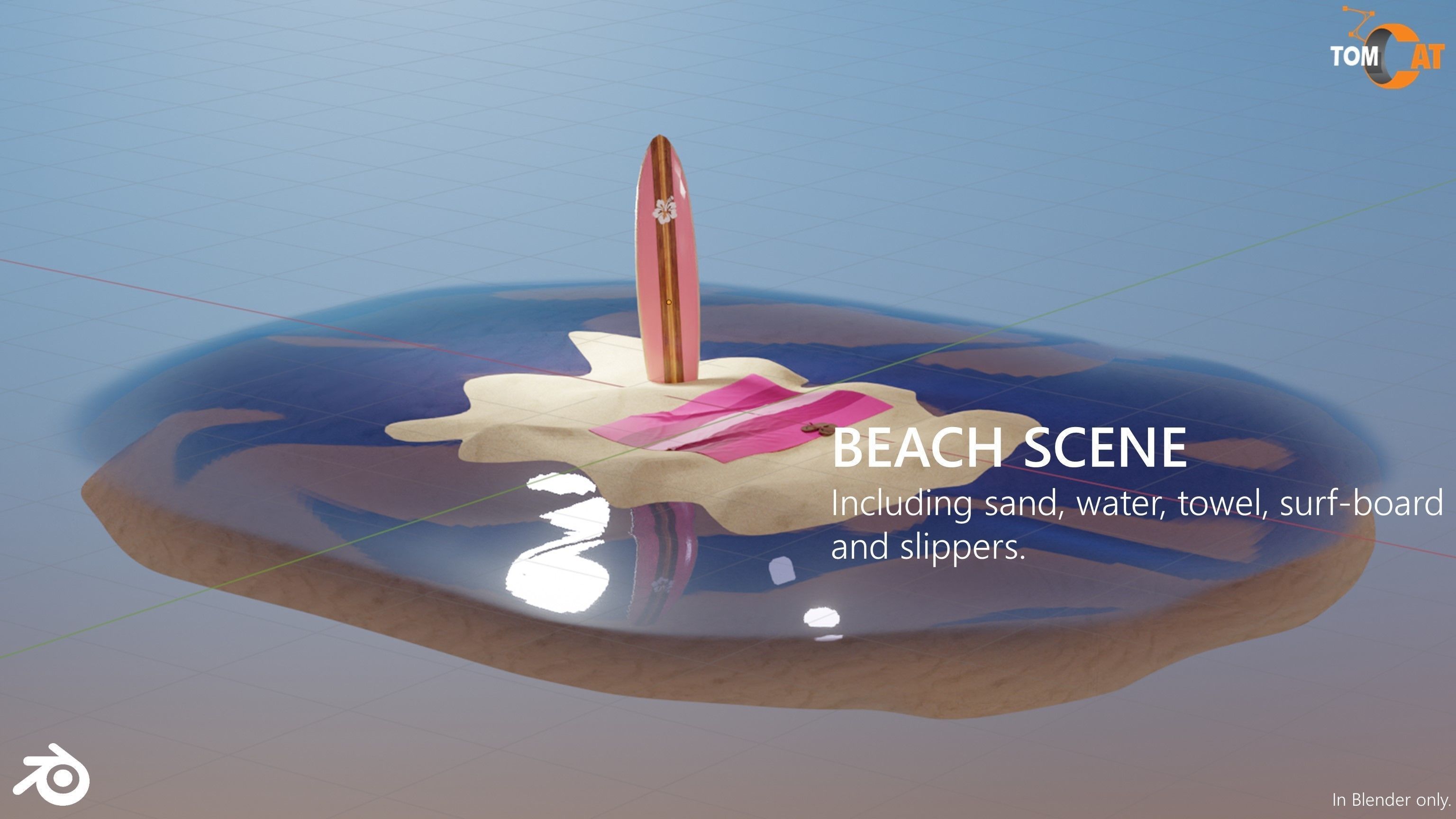 California Girl Rigged Character for Blender and Vtubing 3D model_16