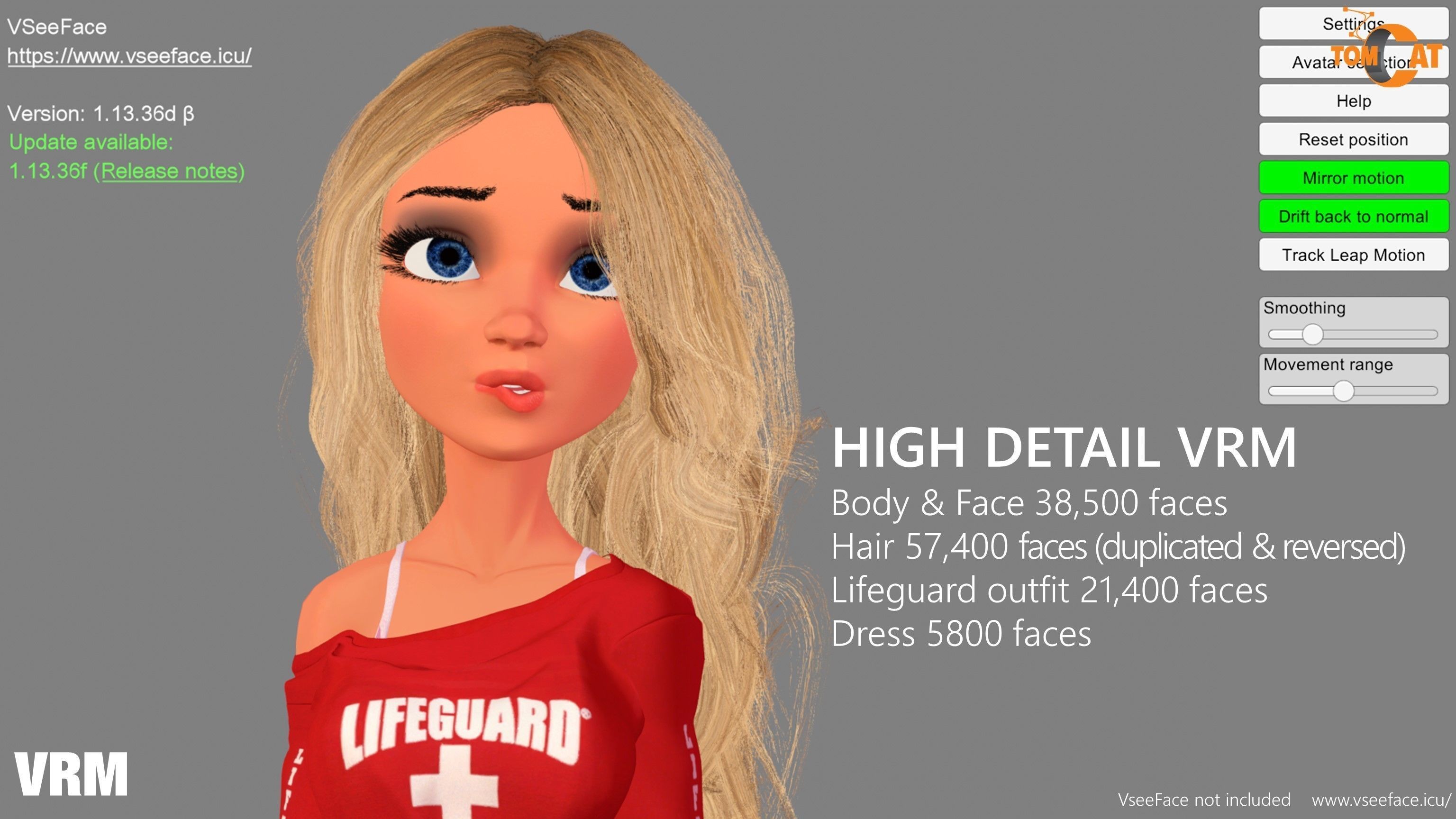 California Girl Rigged Character for Blender and Vtubing 3D model_19