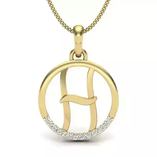 Initial Letter Pendant H
