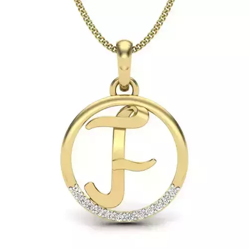 Initial Letter Pendant F