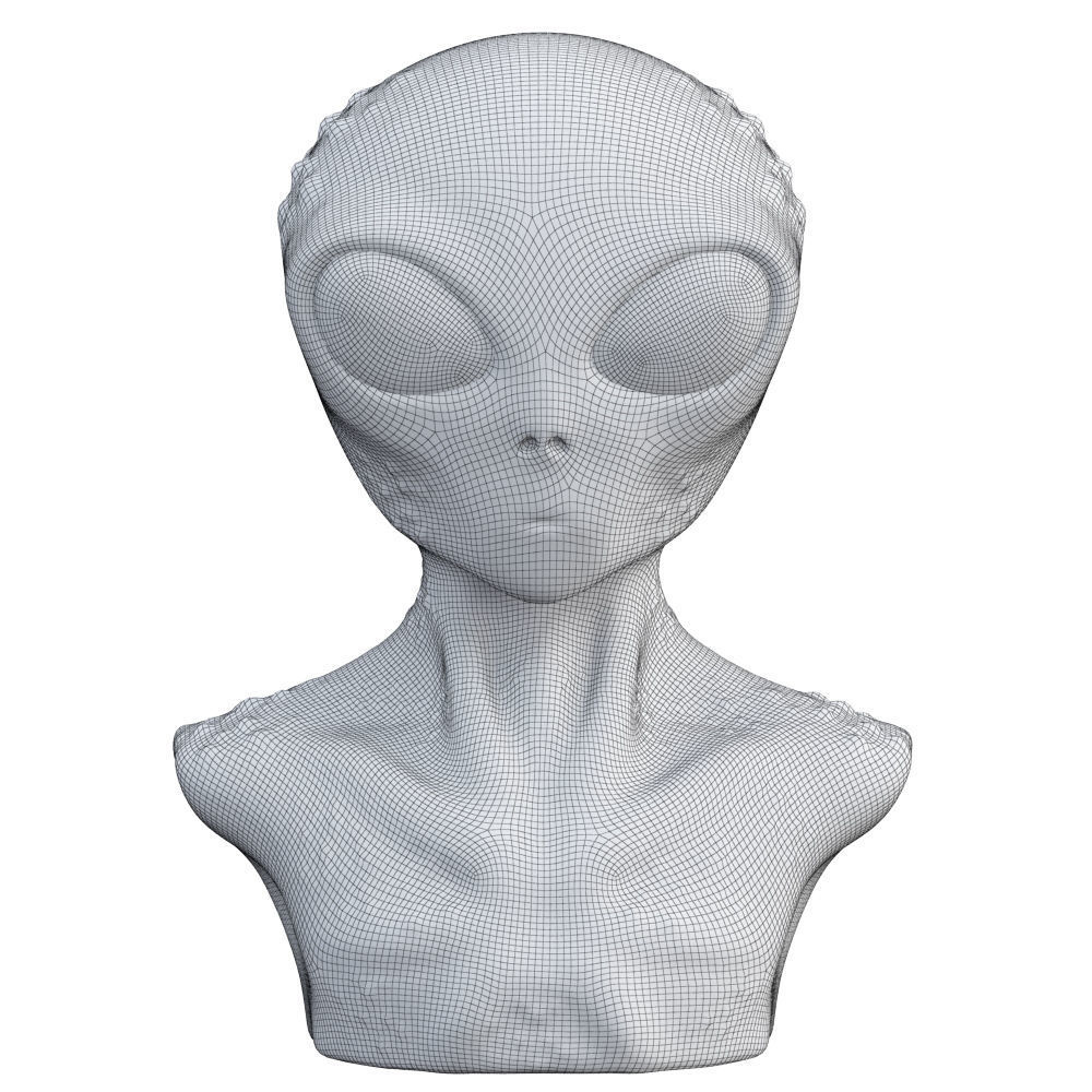 Alien torso 3D model_6