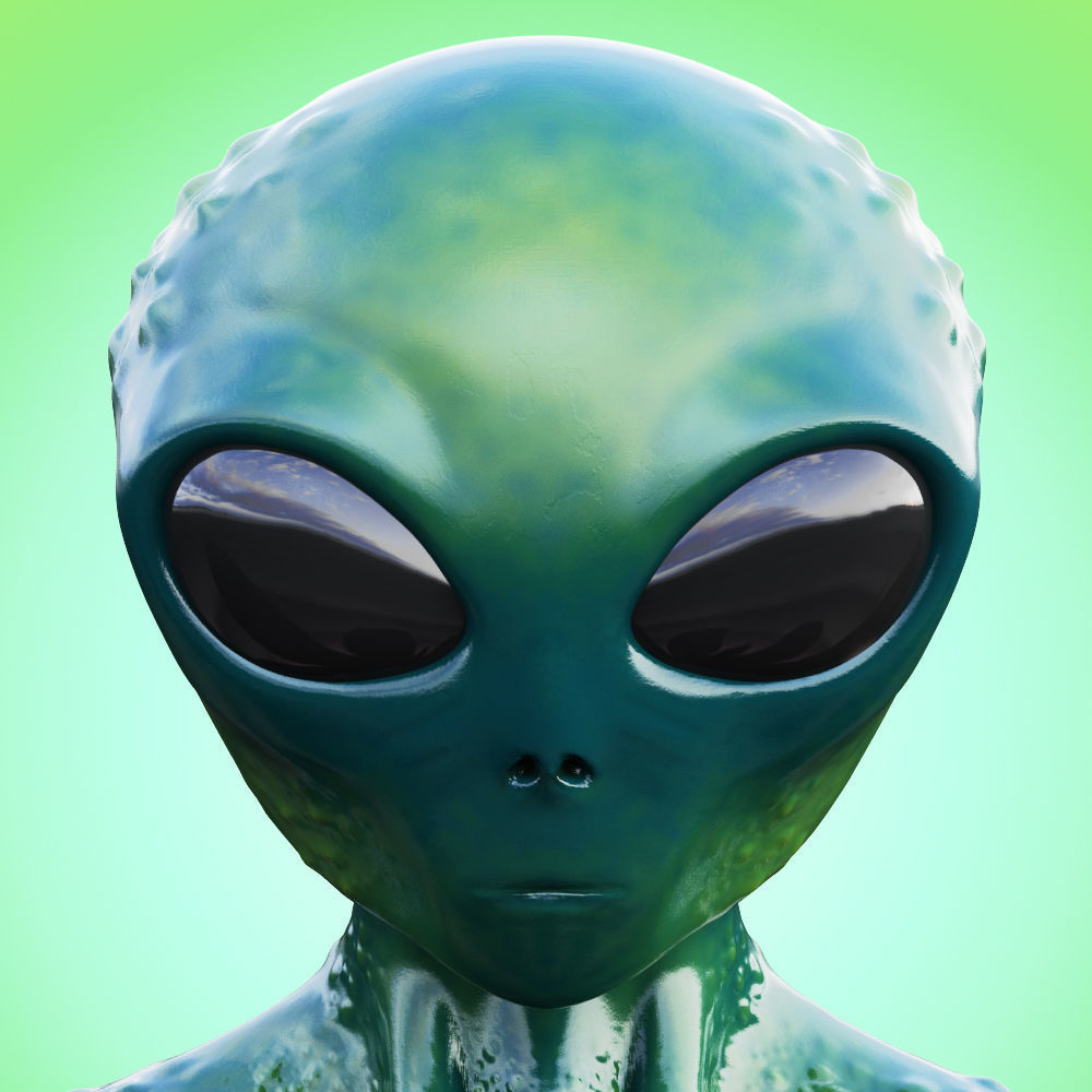 Alien torso 3D model_5