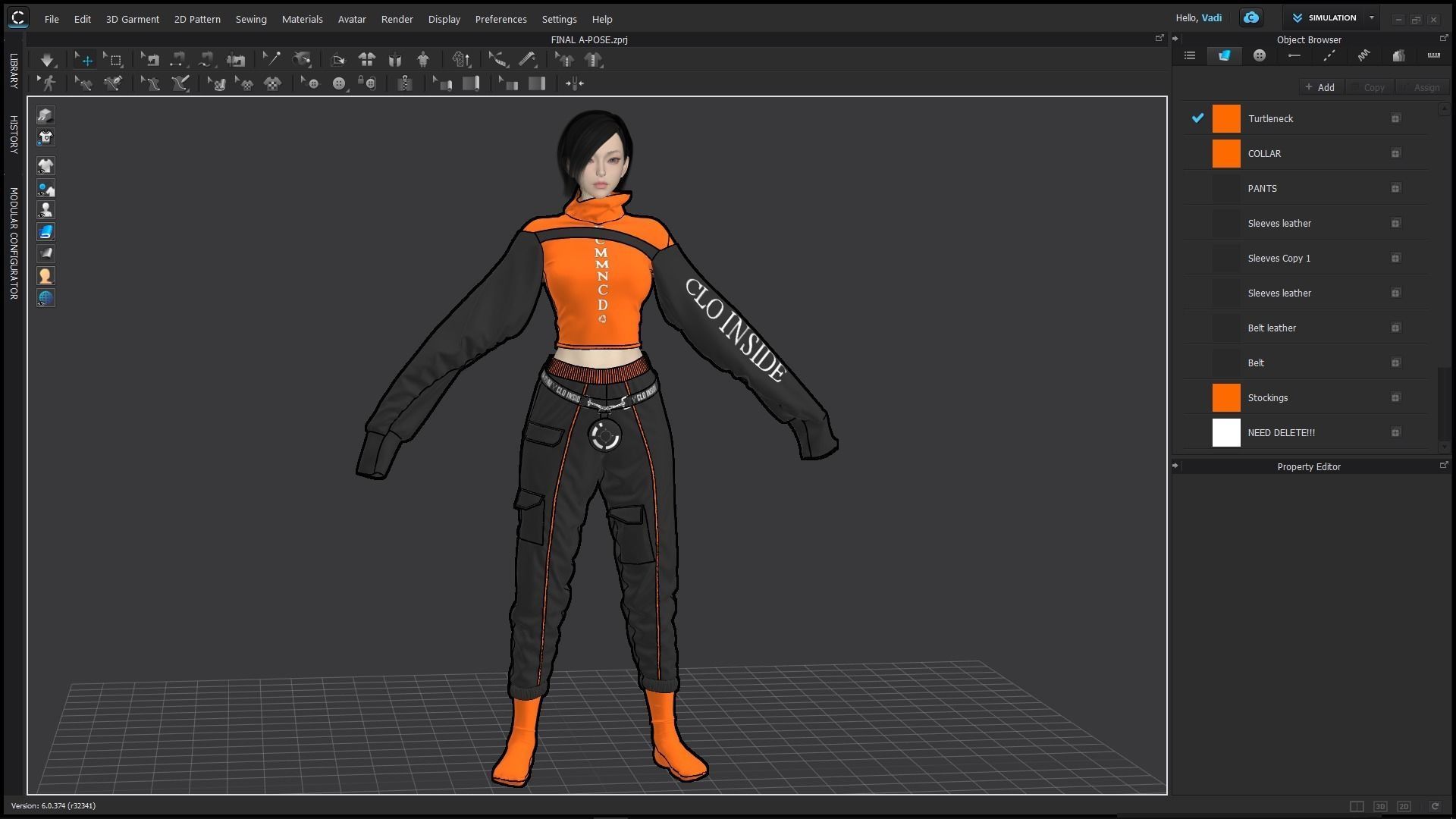 Female Modern Outfit 5 3D model_3