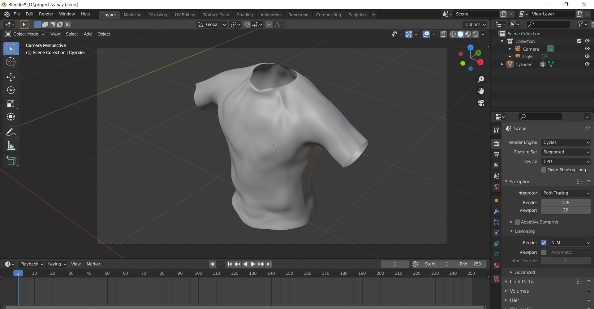 Tshirt shirt Free 3D model_3