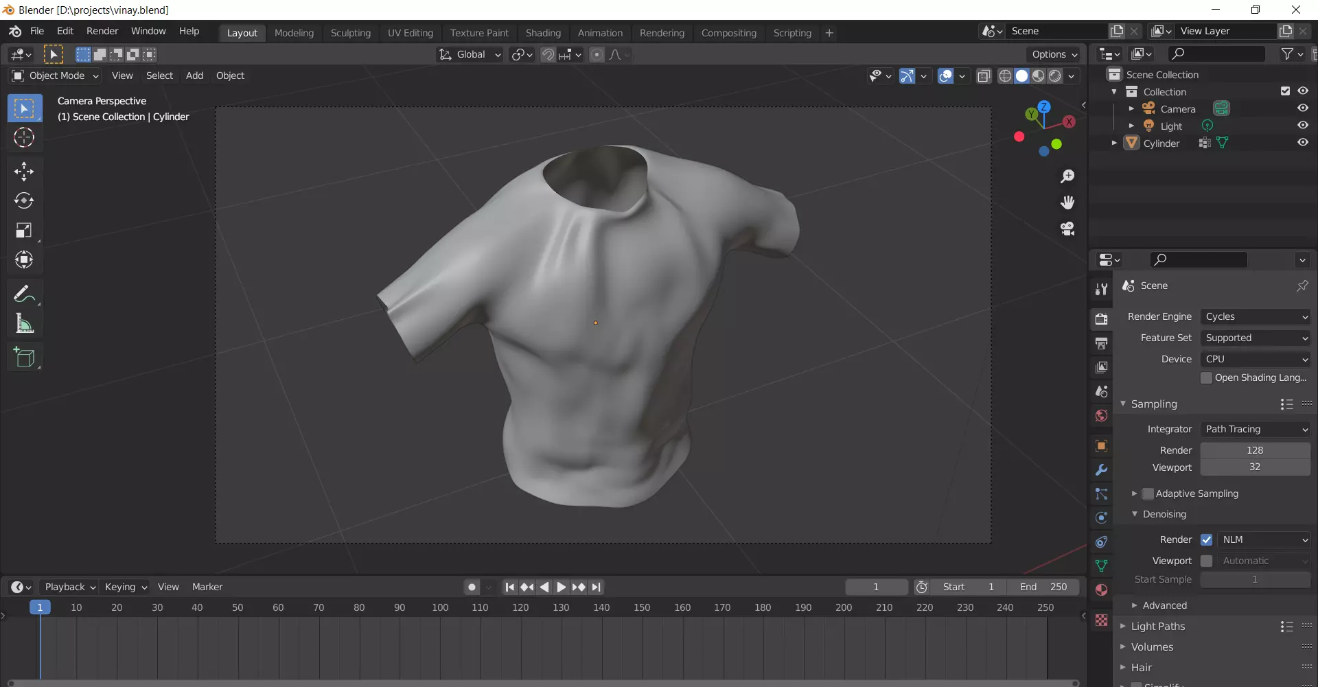 Tshirt shirt Free 3D model_0