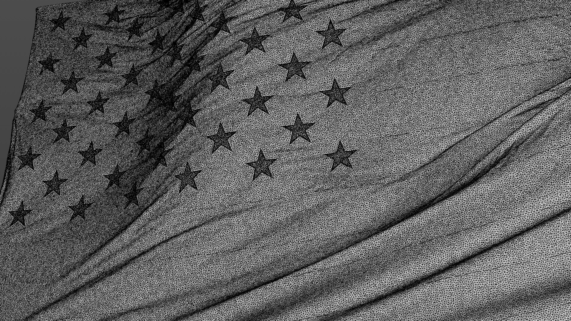 USA flag 3D model_10