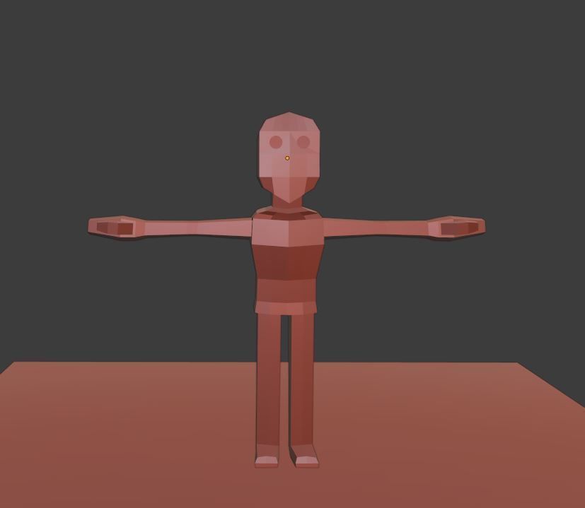 Rigged Low Poly Game Character  Low-poly 3D model_3
