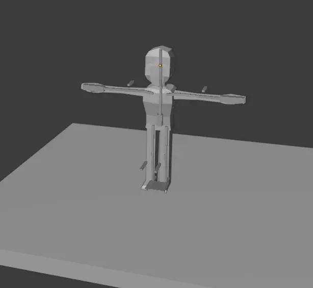 Rigged Low Poly Game Character  Low-poly 3D model_0