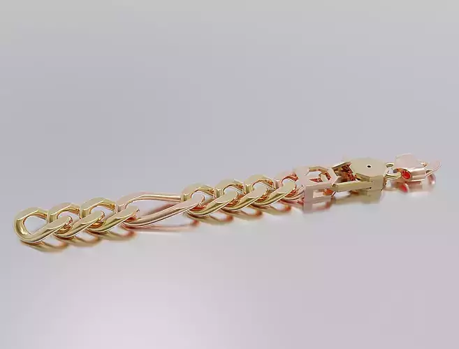 braclet gold logo with diamond in middle