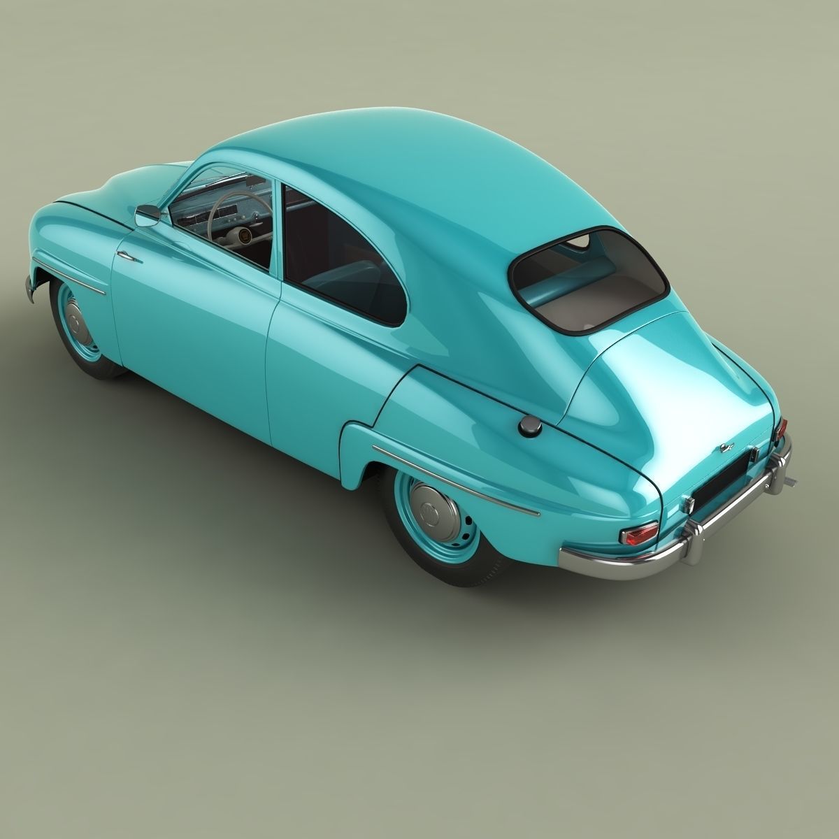 SAAB 93B 3D model_7