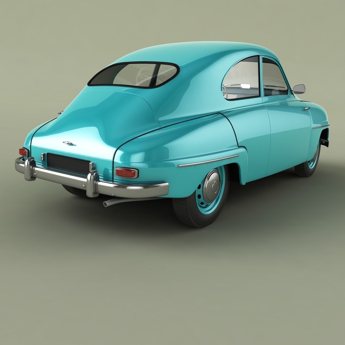 SAAB 93B 3D model_2