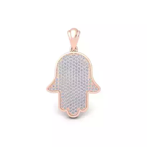 Hamsa Pendent 3d Model 