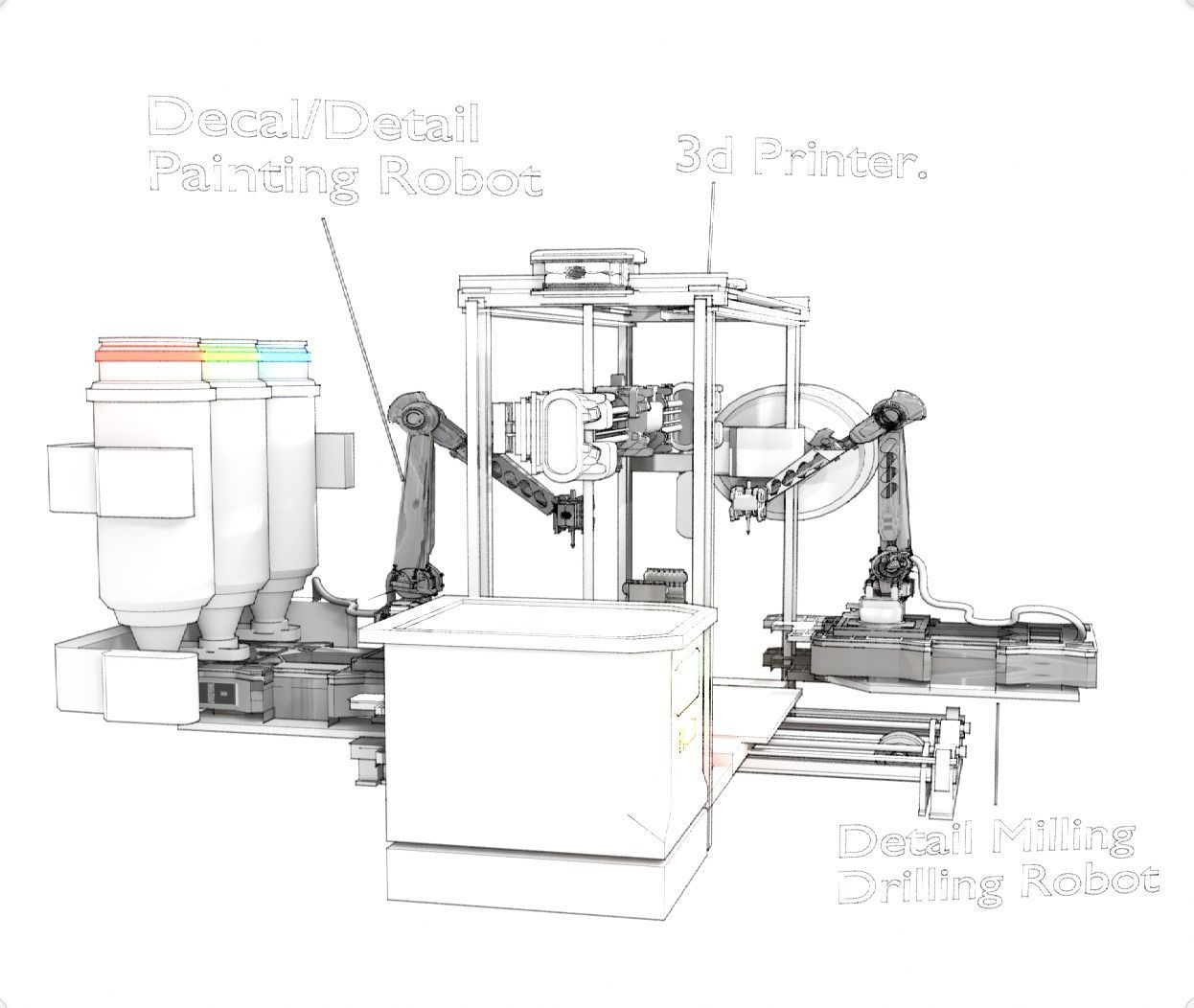 3D Printer Design 3D model_1