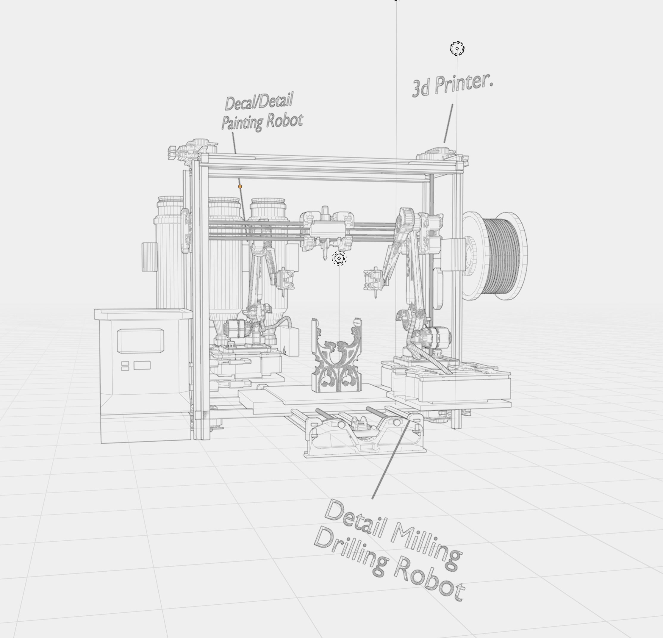 3D Printer Design 3D model_6
