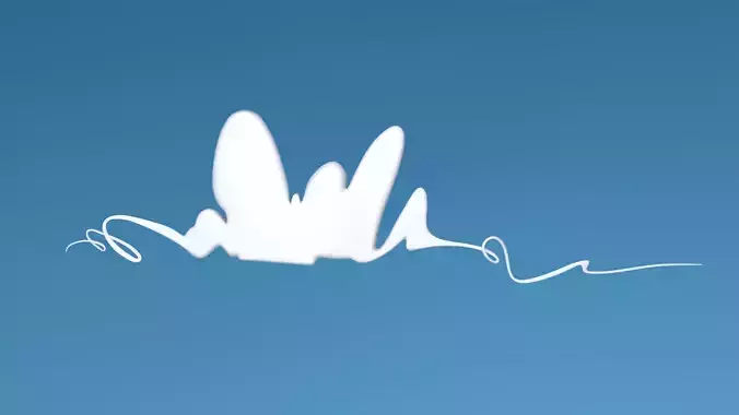 Cloud 04 cartoon 3D model