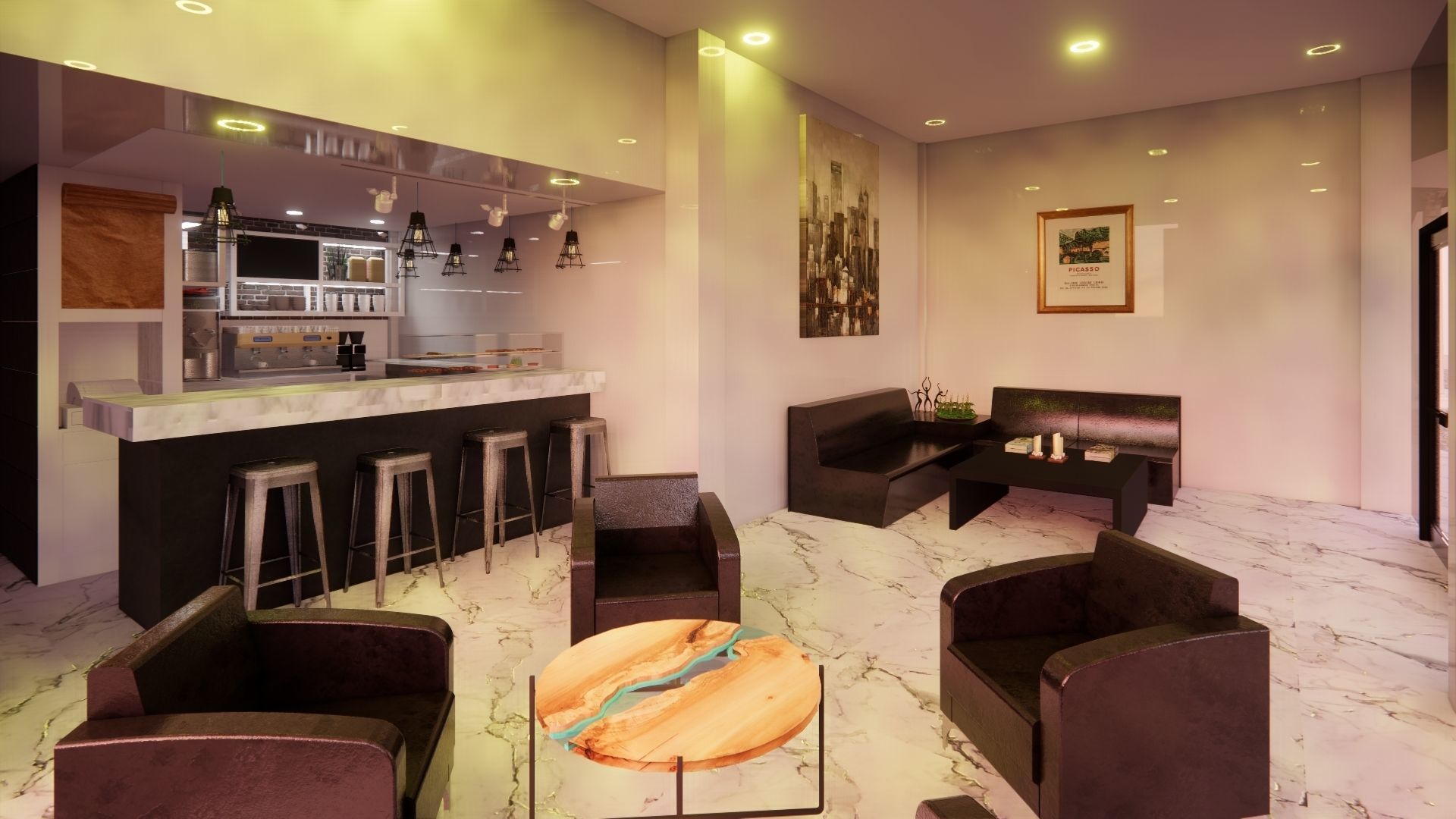 architectural interior sketchup modeling 3D model_3