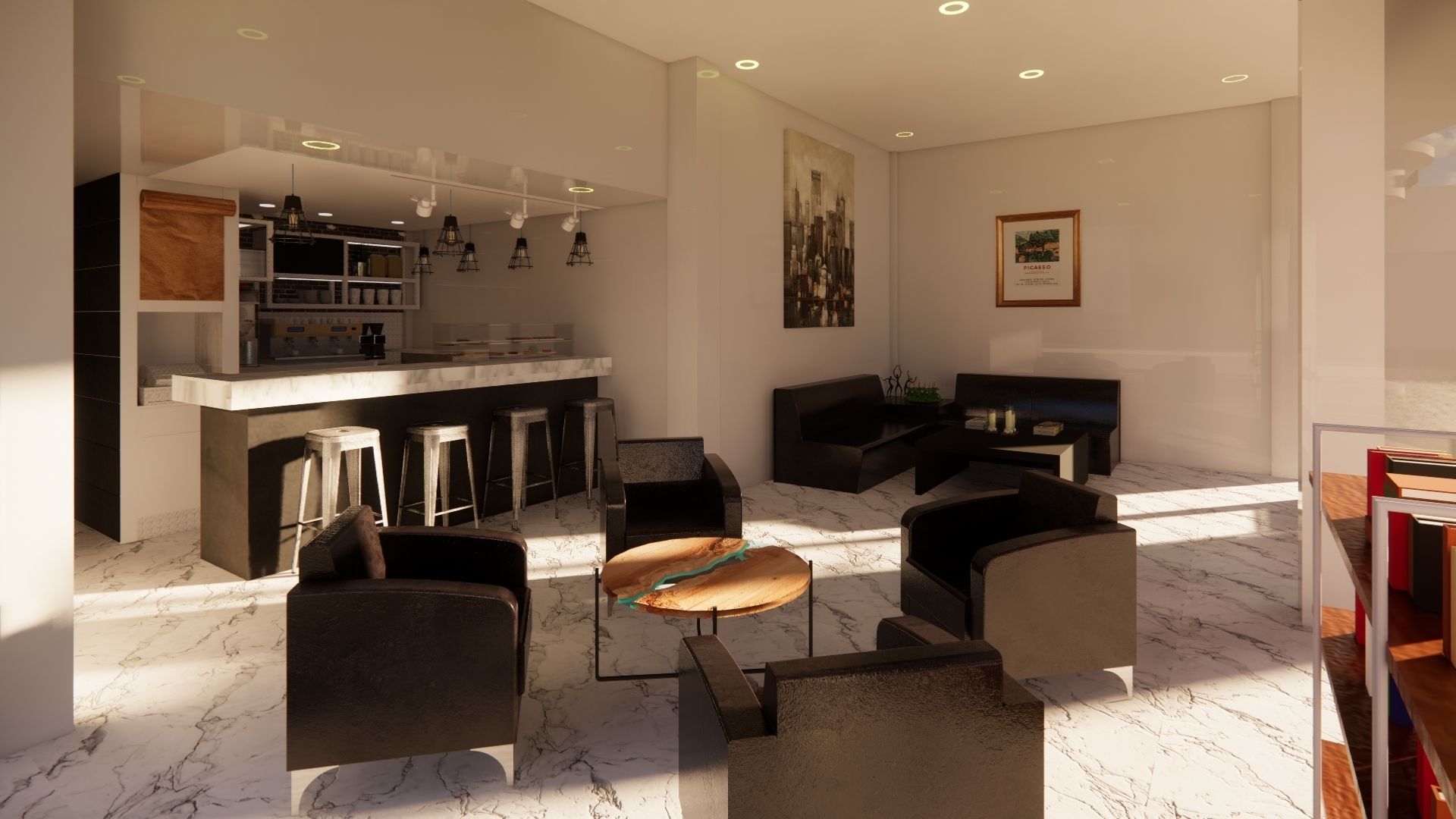 architectural interior sketchup modeling 3D model_2