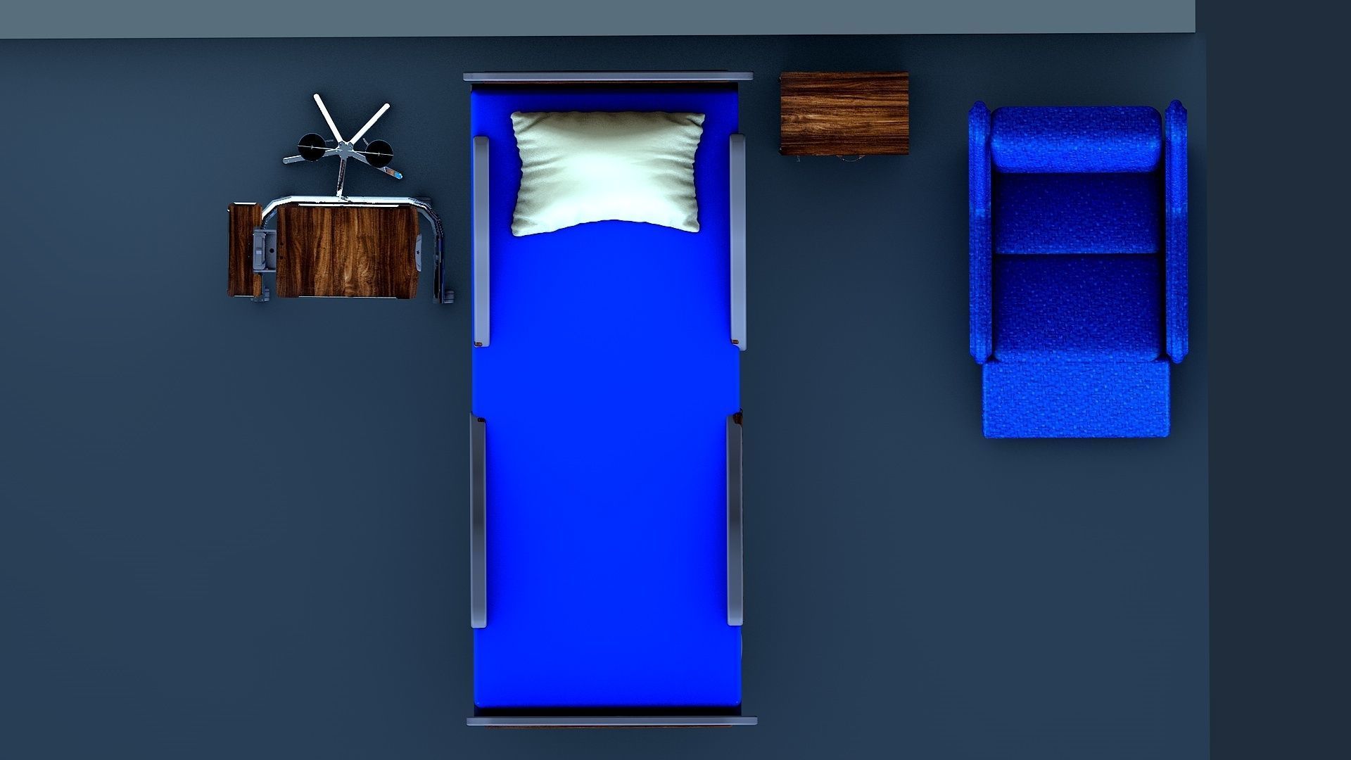 HOSPITAL  ROOM SET 3D model_4