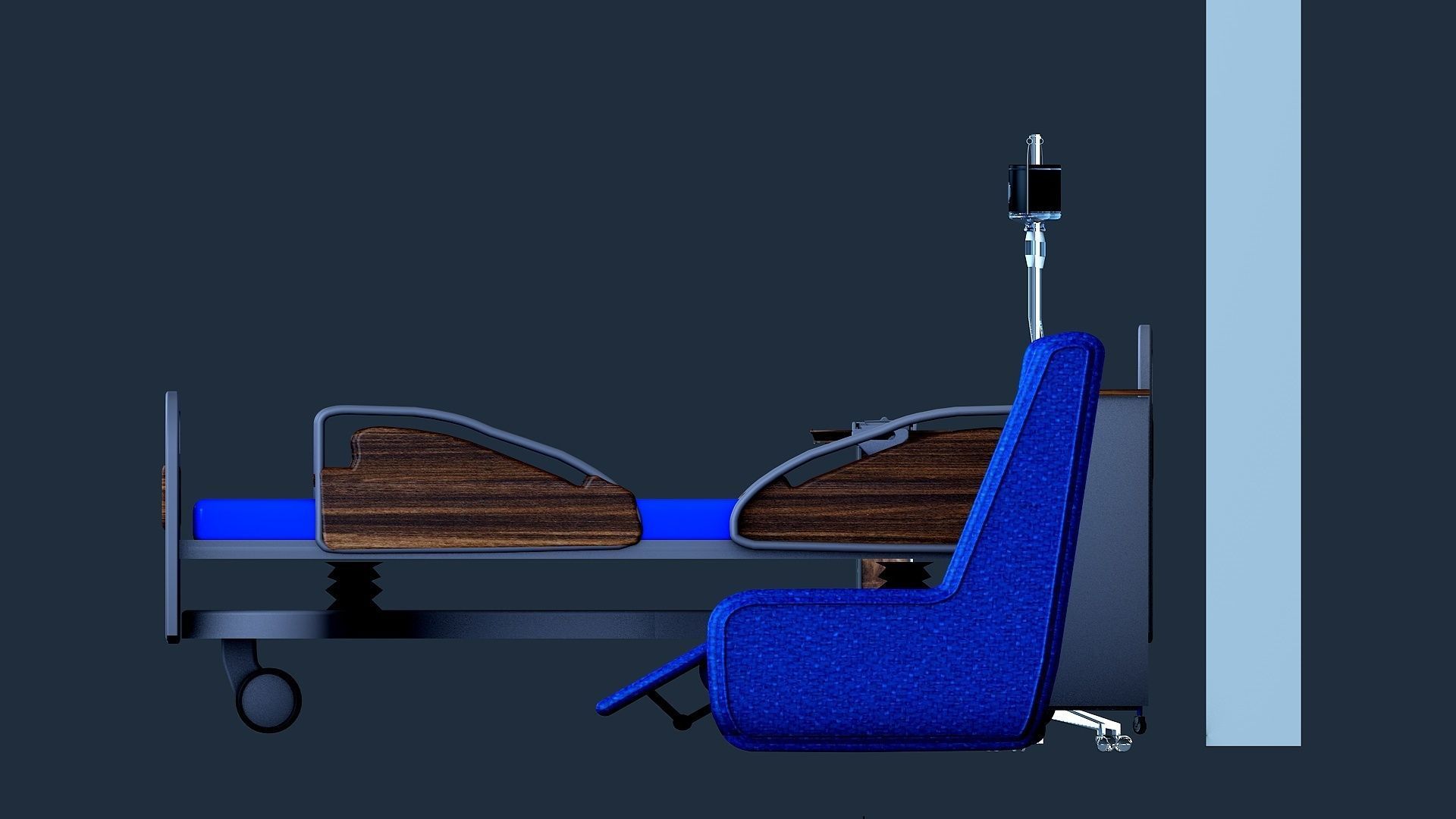 HOSPITAL  ROOM SET 3D model_3