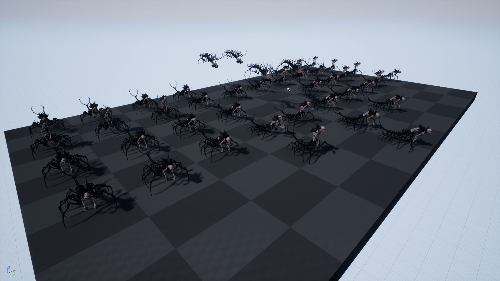 Undeath Centipede Low-poly 3D model_26